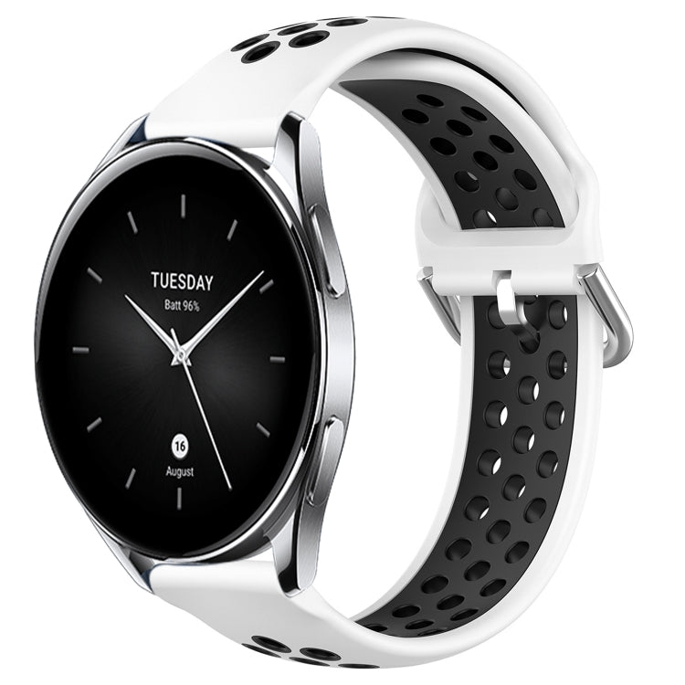 For Xiaomi Watch S2 42mm 22mm Perforated Breathable Sports Silicone Watch Band