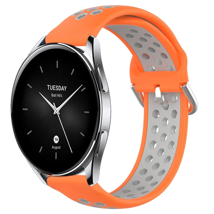 For Xiaomi Watch S2 42mm 22mm Perforated Breathable Sports Silicone Watch Band