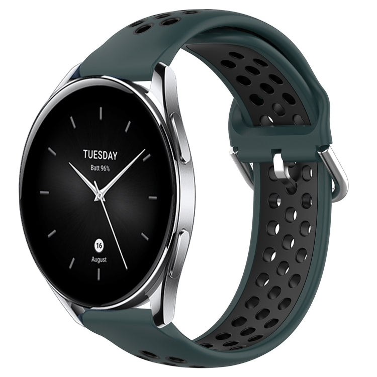 For Xiaomi Watch S2 42mm 22mm Perforated Breathable Sports Silicone Watch Band