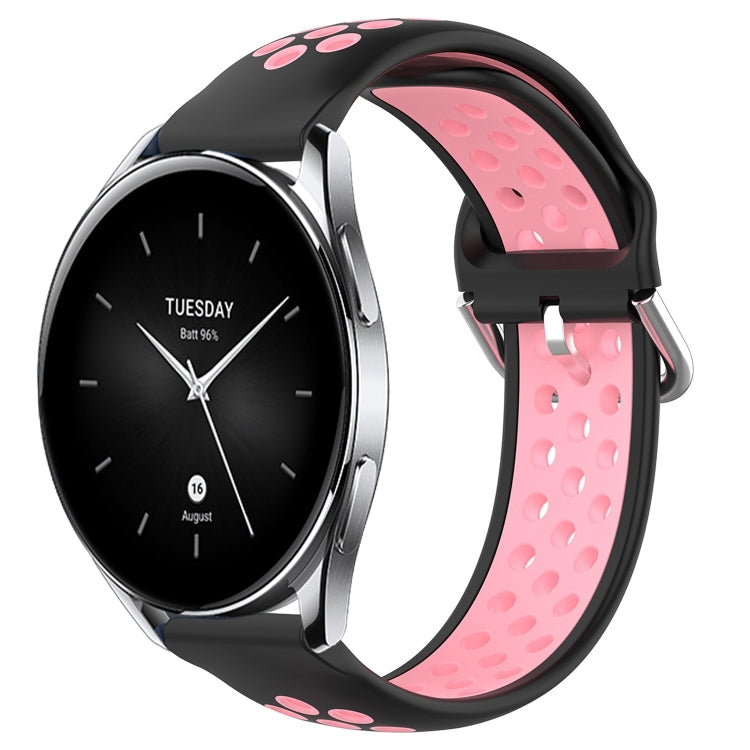 For Xiaomi Watch S2 42mm 22mm Perforated Breathable Sports Silicone Watch Band