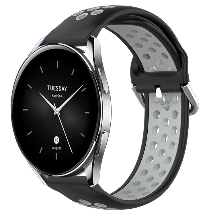For Xiaomi Watch S2 42mm 22mm Perforated Breathable Sports Silicone Watch Band