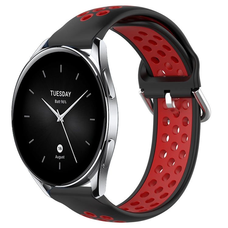 For Xiaomi Watch S2 46mm 22mm Perforated Breathable Sports Silicone Watch Band