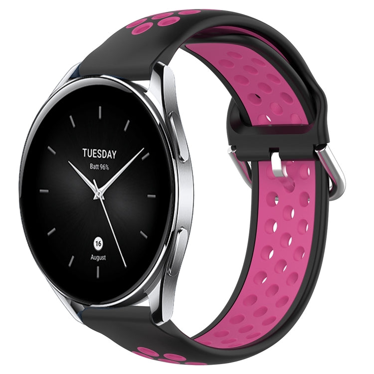 For Xiaomi Watch S2 46mm 22mm Perforated Breathable Sports Silicone Watch Band