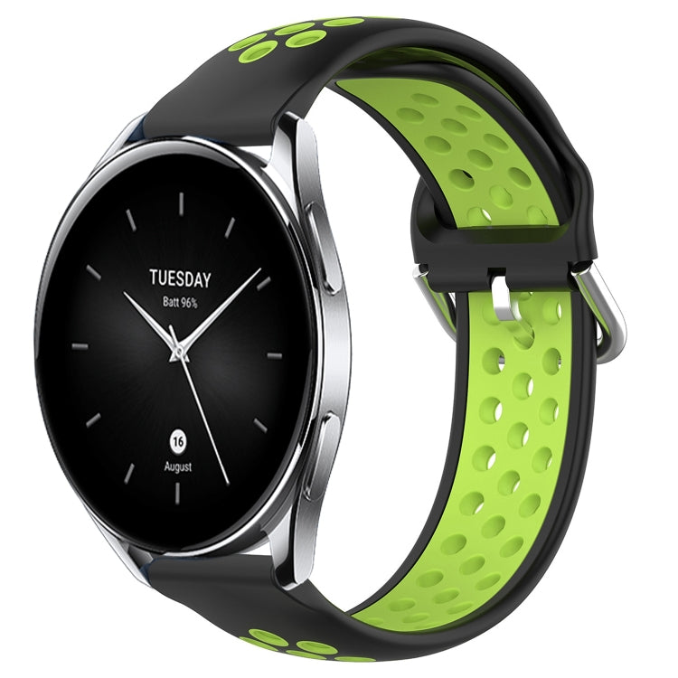 For Xiaomi Watch S2 46mm 22mm Perforated Breathable Sports Silicone Watch Band