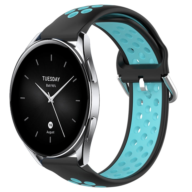For Xiaomi Watch S2 46mm 22mm Perforated Breathable Sports Silicone Watch Band