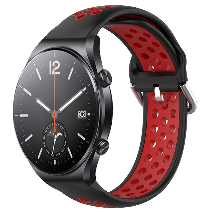 For Xiaomi MI Watch S1 22mm Perforated Breathable Sports Silicone Watch Band
