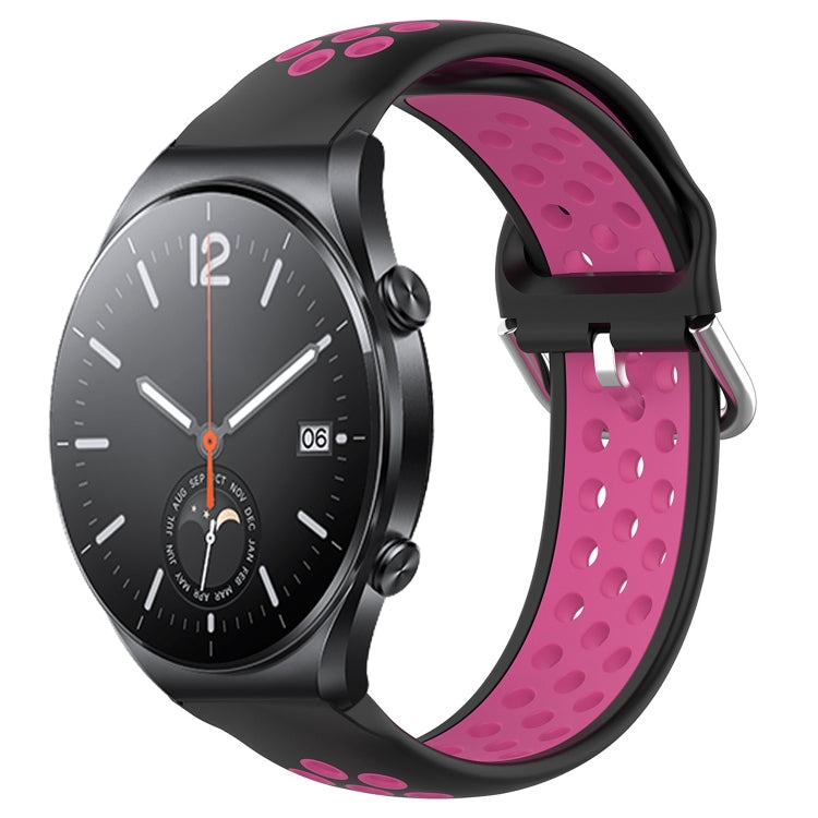 For Xiaomi MI Watch S1 22mm Perforated Breathable Sports Silicone Watch Band