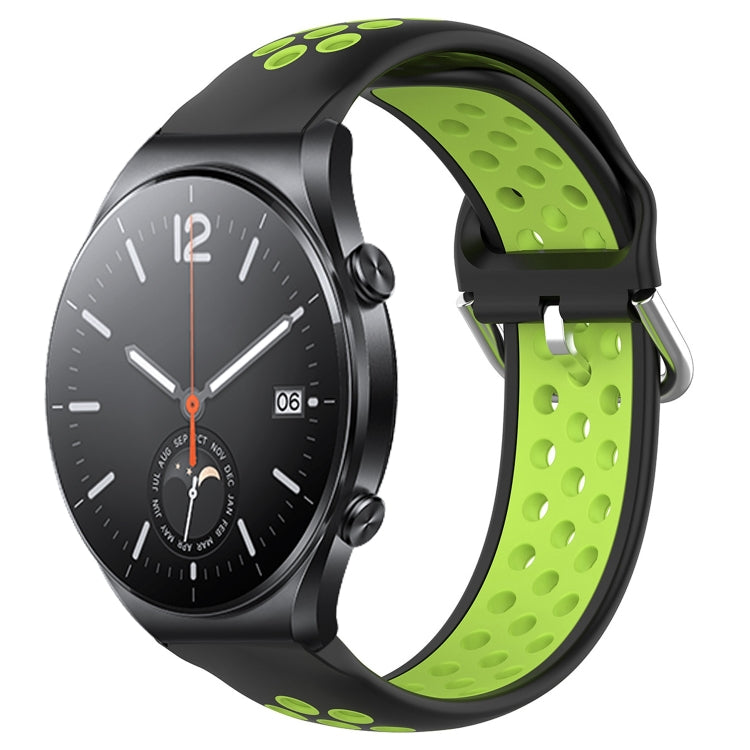 For Xiaomi MI Watch S1 22mm Perforated Breathable Sports Silicone Watch Band