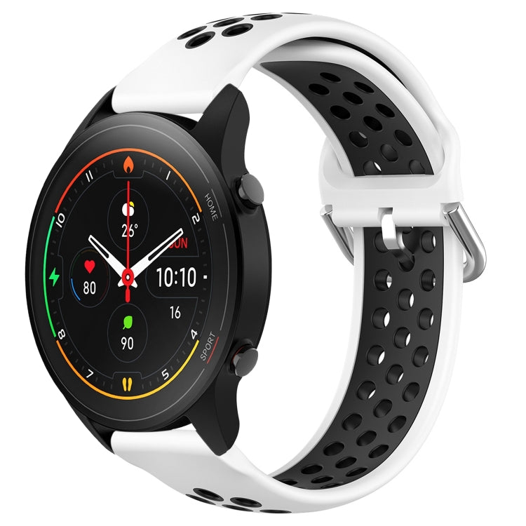 For Xiaomi MI Watch S1 Pro 22mm Perforated Breathable Sports Silicone Watch Band