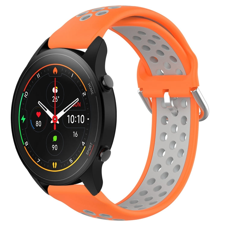 For Xiaomi MI Watch S1 Pro 22mm Perforated Breathable Sports Silicone Watch Band