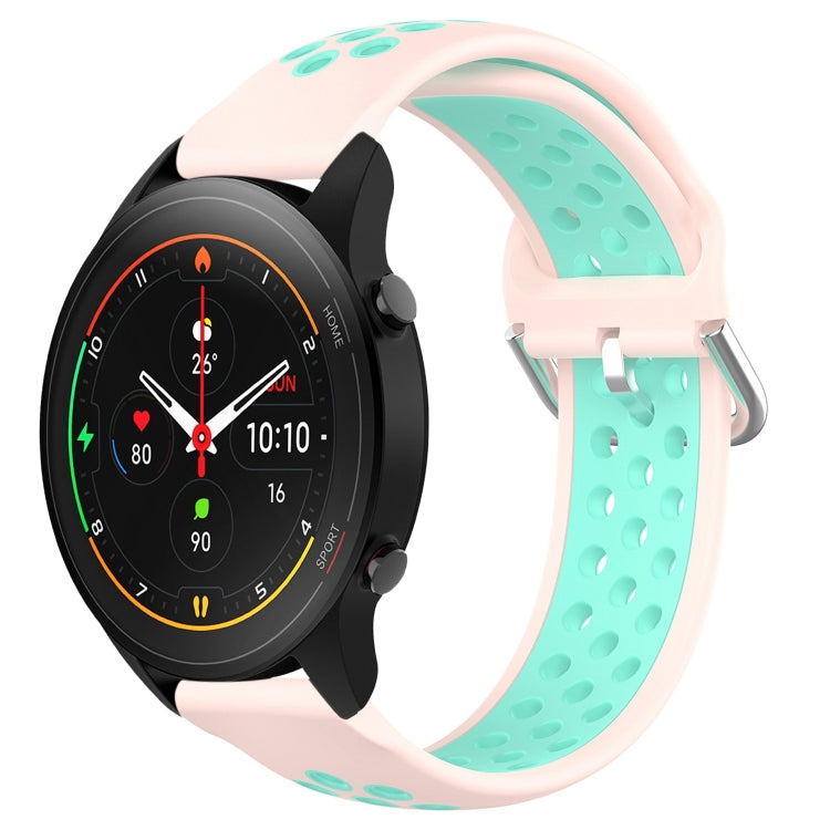 For Xiaomi MI Watch S1 Pro 22mm Perforated Breathable Sports Silicone Watch Band