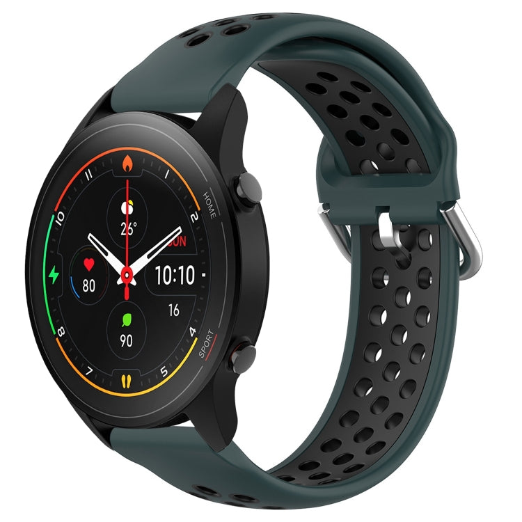 For Xiaomi MI Watch S1 Pro 22mm Perforated Breathable Sports Silicone Watch Band