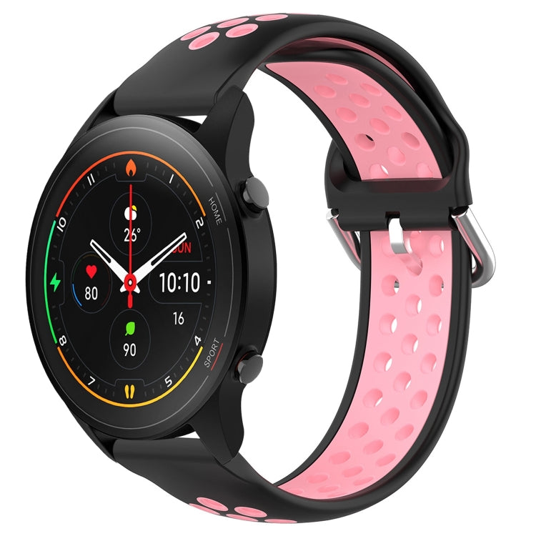 For Xiaomi MI Watch S1 Pro 22mm Perforated Breathable Sports Silicone Watch Band