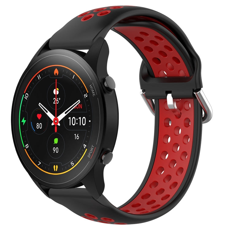 For Xiaomi MI Watch S1 Pro 22mm Perforated Breathable Sports Silicone Watch Band