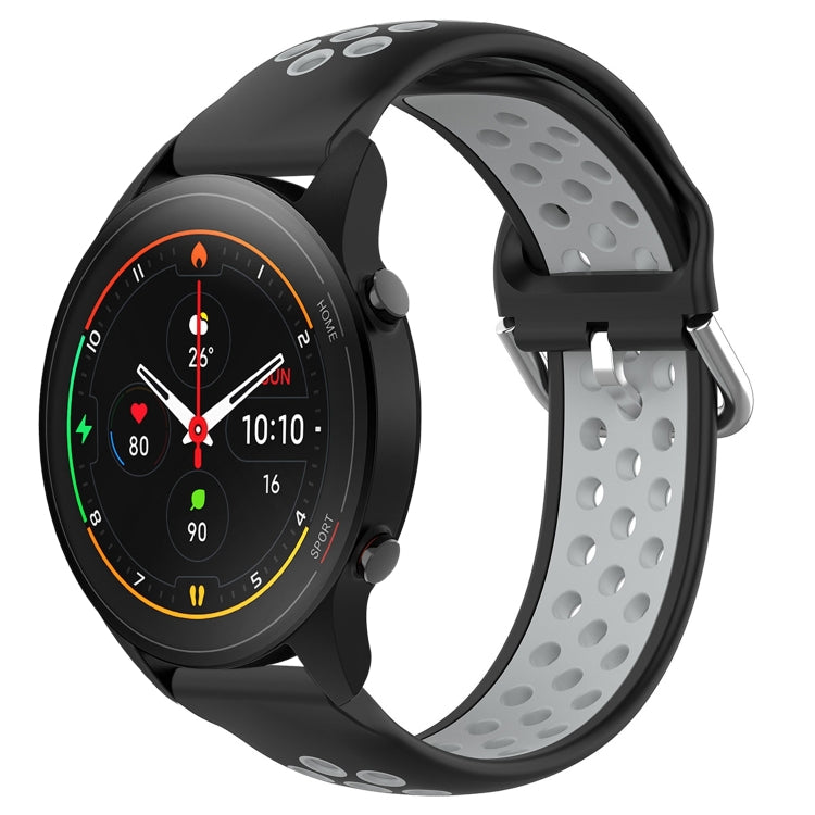 For Xiaomi MI Watch S1 Pro 22mm Perforated Breathable Sports Silicone Watch Band