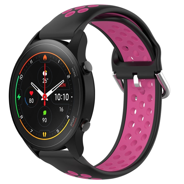 For Xiaomi MI Watch S1 Pro 22mm Perforated Breathable Sports Silicone Watch Band