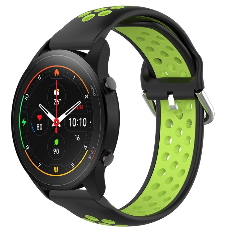 For Xiaomi MI Watch S1 Pro 22mm Perforated Breathable Sports Silicone Watch Band