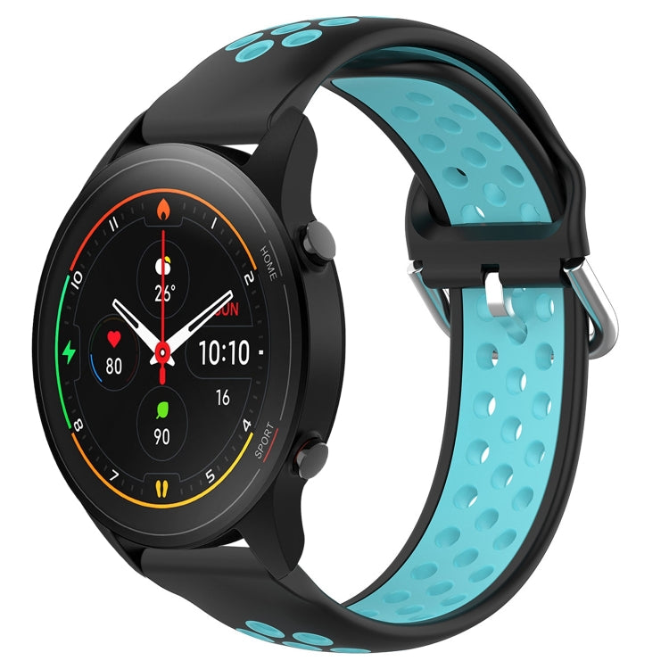For Xiaomi MI Watch S1 Pro 22mm Perforated Breathable Sports Silicone Watch Band