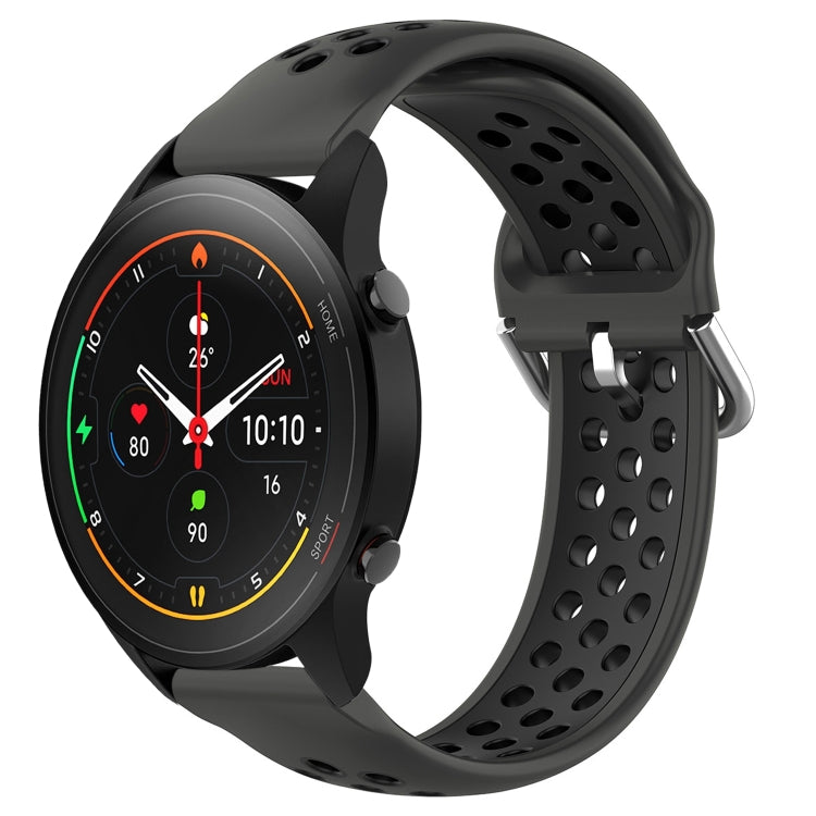 For Xiaomi MI Watch S1 Pro 22mm Perforated Breathable Sports Silicone Watch Band