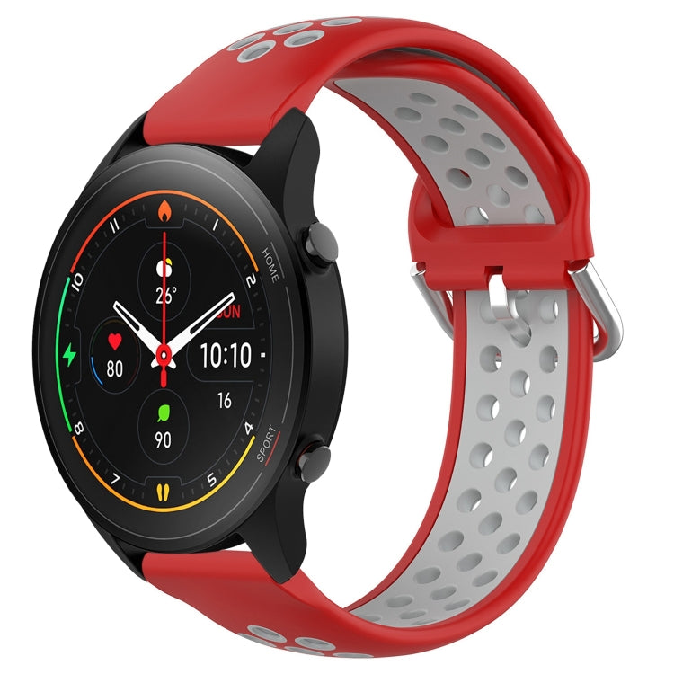 For Xiaomi MI Watch S1 Pro 22mm Perforated Breathable Sports Silicone Watch Band