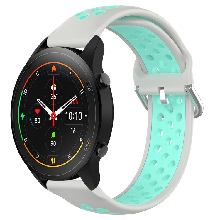 For Xiaomi MI Watch S1 Pro 22mm Perforated Breathable Sports Silicone Watch Band