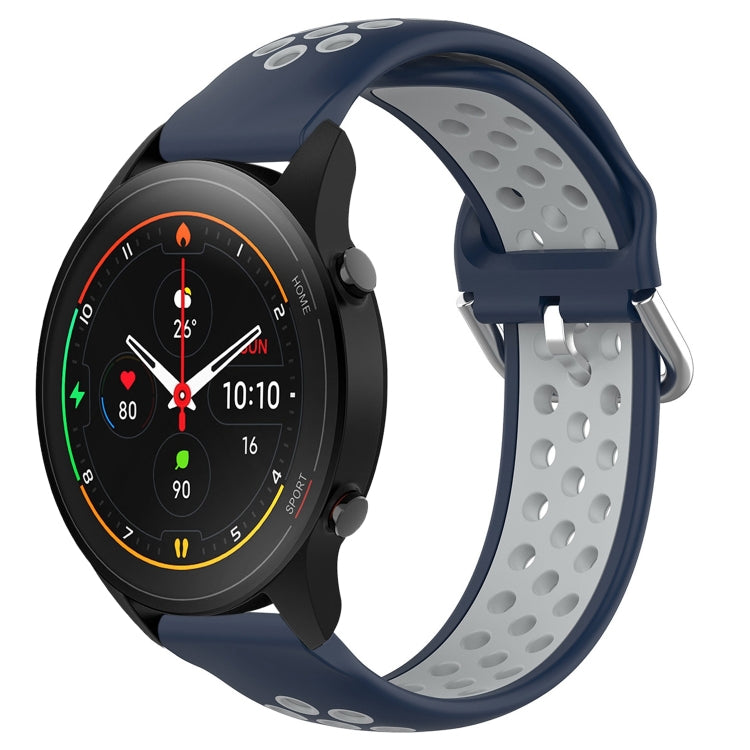 For Xiaomi MI Watch S1 Pro 22mm Perforated Breathable Sports Silicone Watch Band