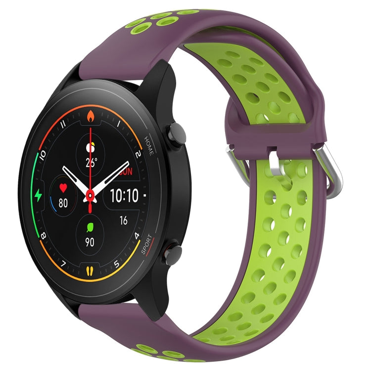 For Xiaomi MI Watch S1 Pro 22mm Perforated Breathable Sports Silicone Watch Band