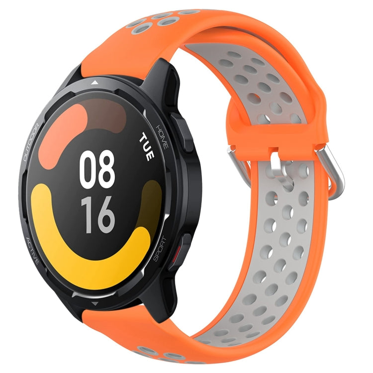 For Xiaomi Watch S1 Active 22mm Perforated Breathable Sports Silicone Watch Band