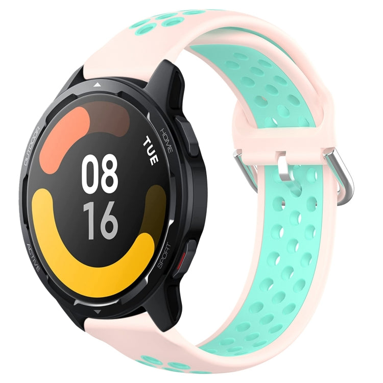 For Xiaomi Watch S1 Active 22mm Perforated Breathable Sports Silicone Watch Band