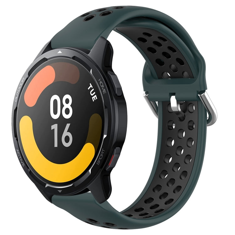 For Xiaomi Watch S1 Active 22mm Perforated Breathable Sports Silicone Watch Band