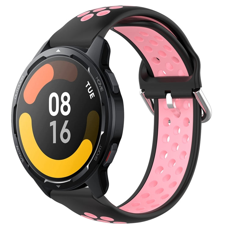 For Xiaomi Watch S1 Active 22mm Perforated Breathable Sports Silicone Watch Band