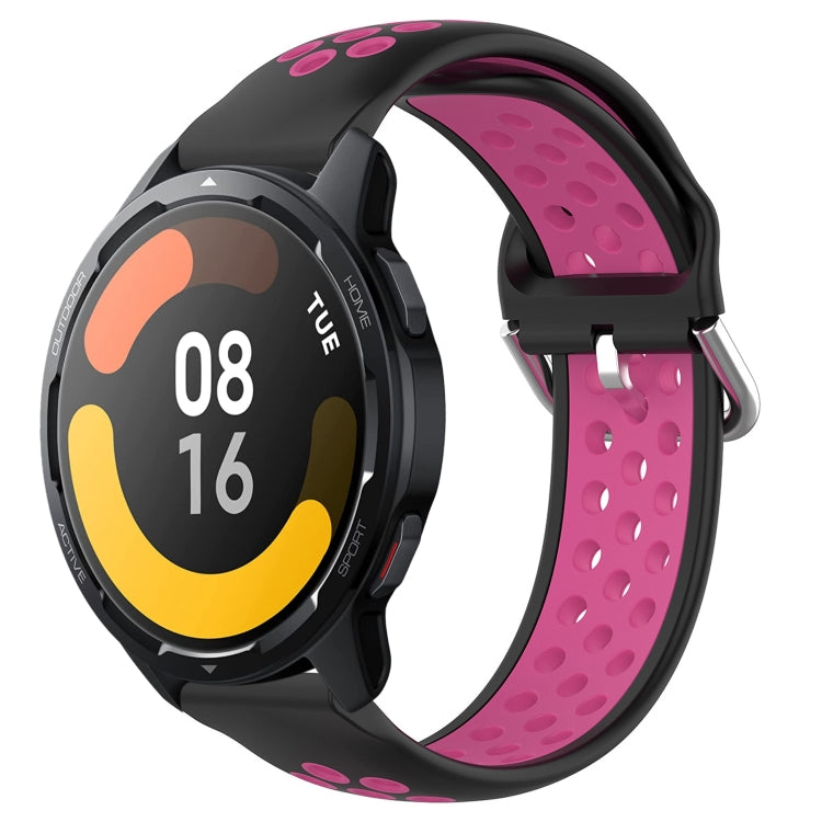 For Xiaomi Watch S1 Active 22mm Perforated Breathable Sports Silicone Watch Band