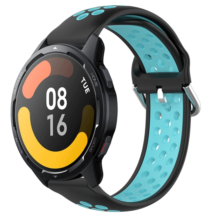 For Xiaomi Watch S1 Active 22mm Perforated Breathable Sports Silicone Watch Band