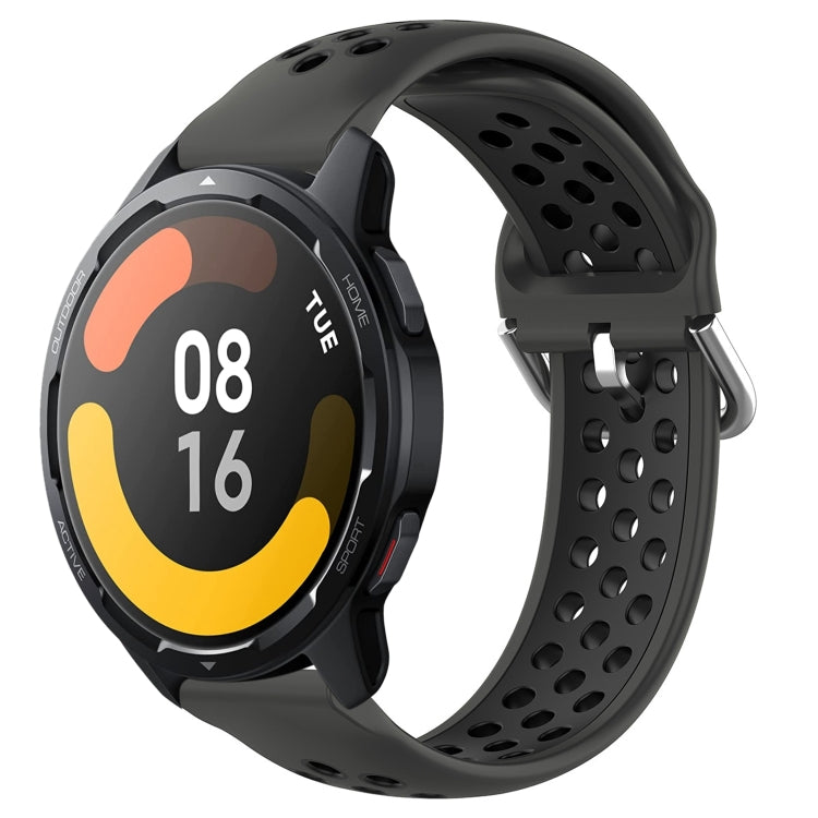 For Xiaomi Watch S1 Active 22mm Perforated Breathable Sports Silicone Watch Band