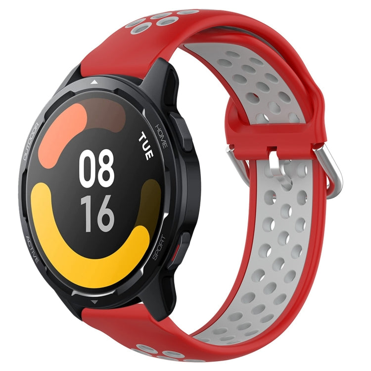 For Xiaomi Watch S1 Active 22mm Perforated Breathable Sports Silicone Watch Band