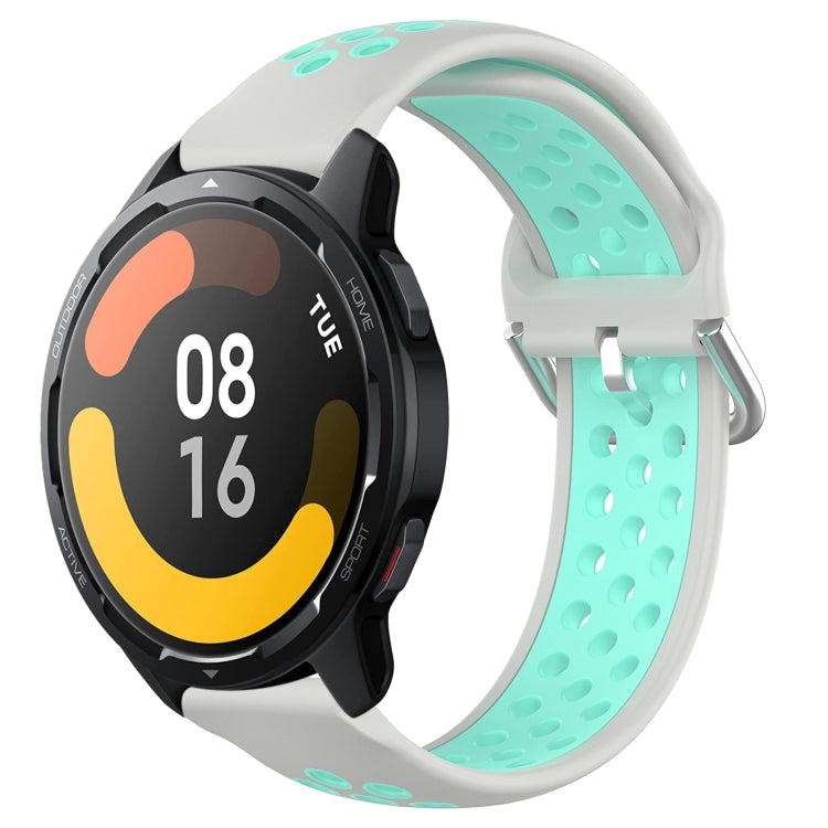 For Xiaomi Watch S1 Active 22mm Perforated Breathable Sports Silicone Watch Band