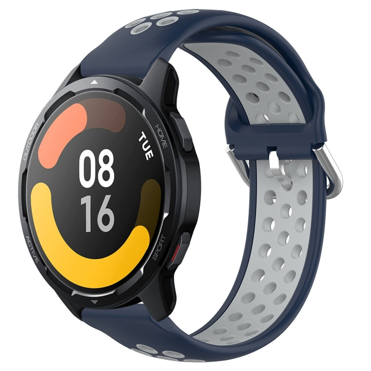 For Xiaomi Watch S1 Active 22mm Perforated Breathable Sports Silicone Watch Band
