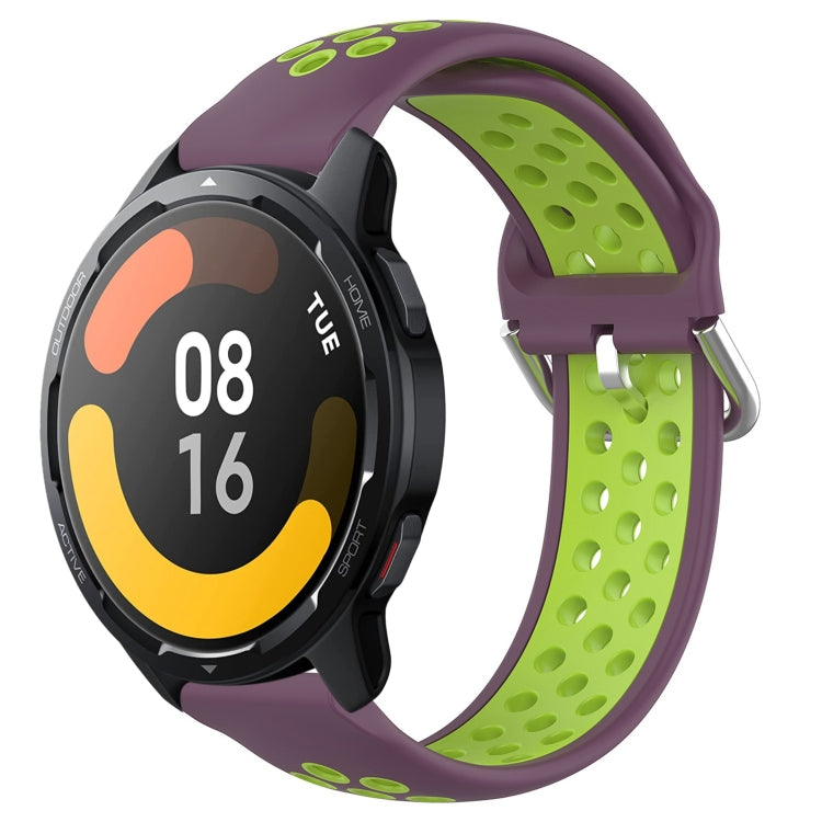 For Xiaomi Watch S1 Active 22mm Perforated Breathable Sports Silicone Watch Band