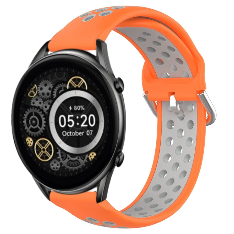 For Xiaomi Haylou RT2 LS10 22mm Perforated Breathable Sports Silicone Watch Band