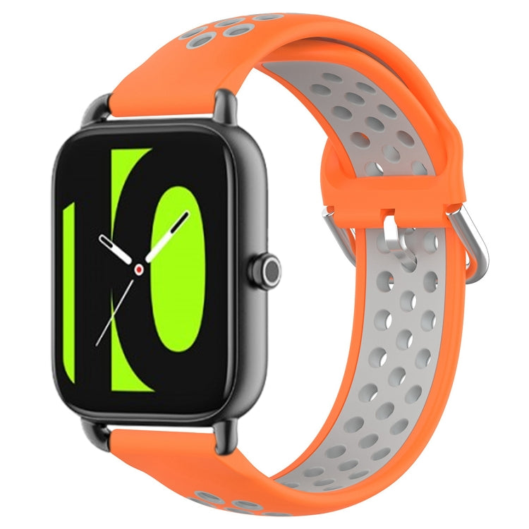 For  Xiaomi Haylou RS4 LS12 22mm Perforated Breathable Sports Silicone Watch Band