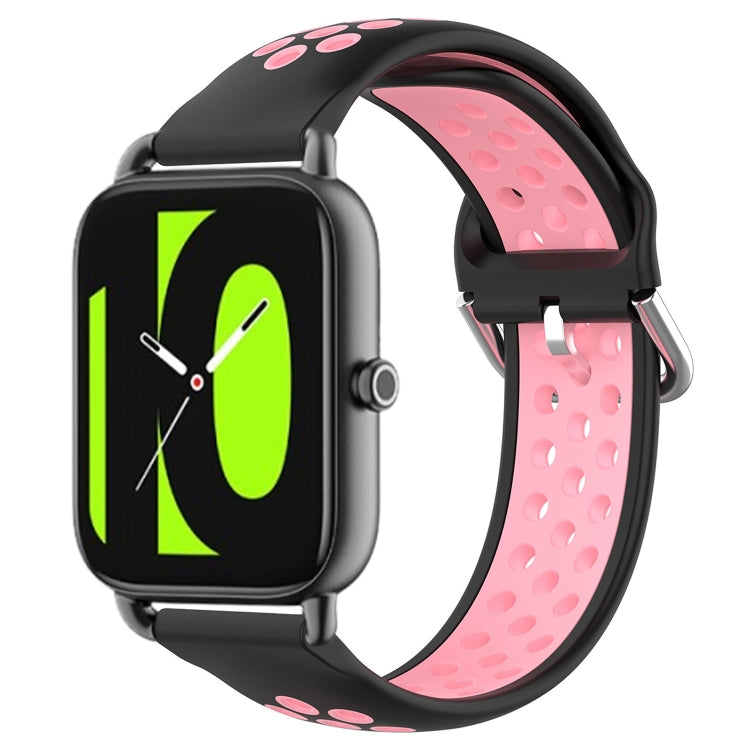 For  Xiaomi Haylou RS4 LS12 22mm Perforated Breathable Sports Silicone Watch Band