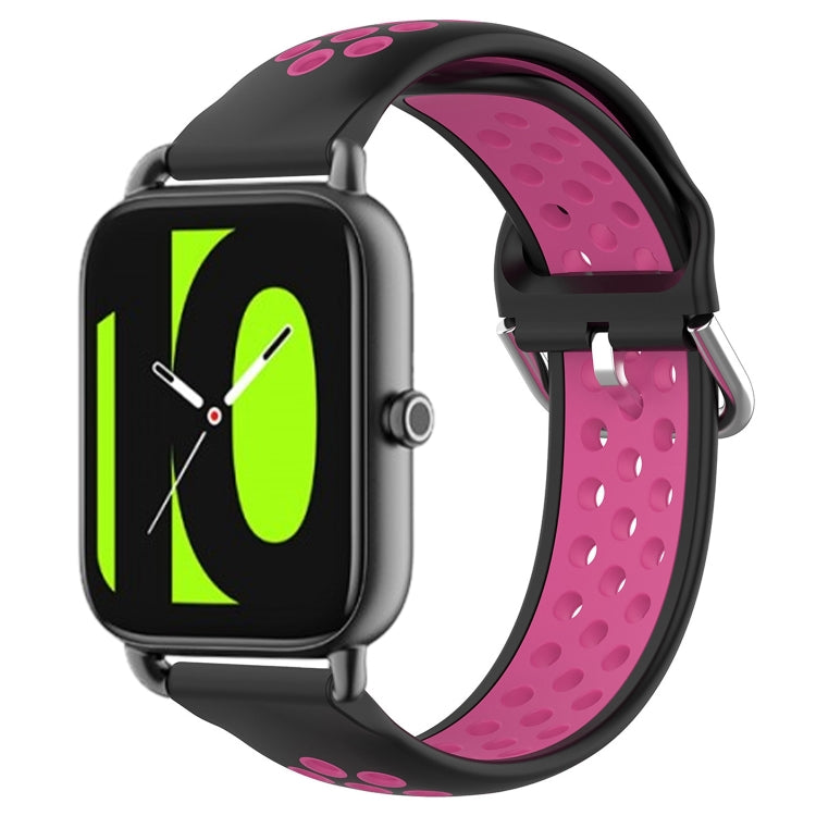 For  Xiaomi Haylou RS4 LS12 22mm Perforated Breathable Sports Silicone Watch Band