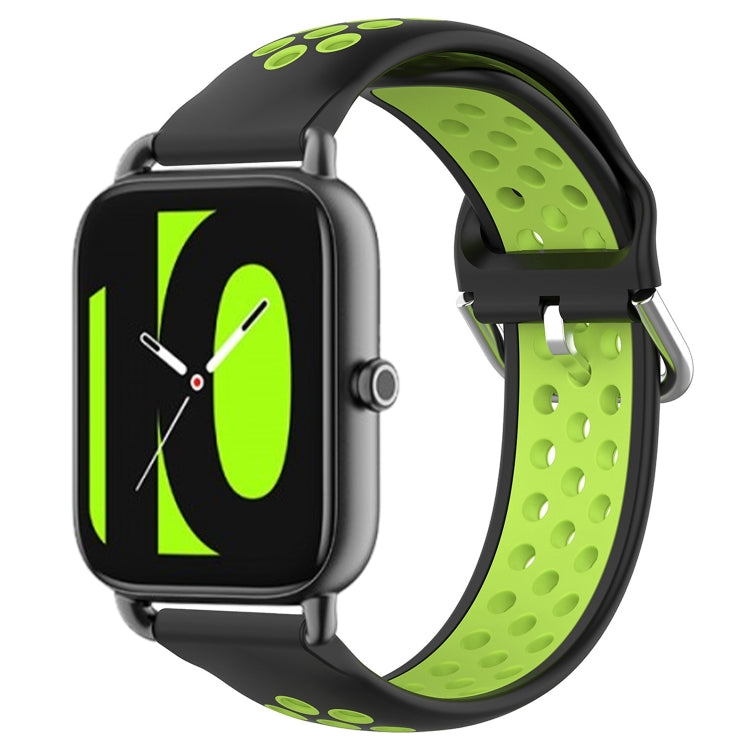 For  Xiaomi Haylou RS4 LS12 22mm Perforated Breathable Sports Silicone Watch Band