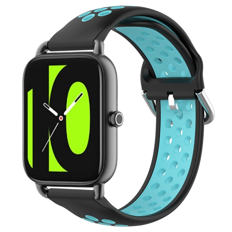 For  Xiaomi Haylou RS4 LS12 22mm Perforated Breathable Sports Silicone Watch Band