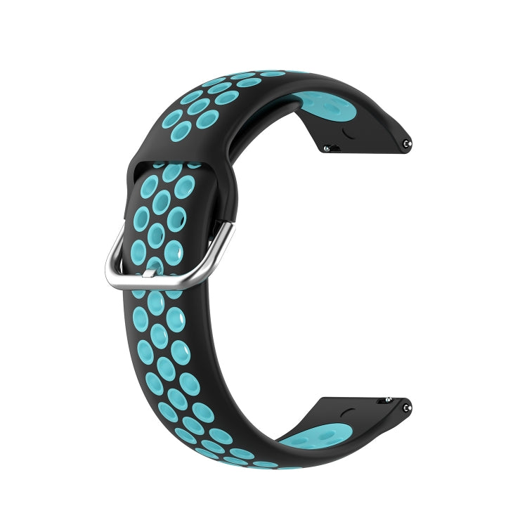 For  Xiaomi Haylou RS4 LS12 22mm Perforated Breathable Sports Silicone Watch Band