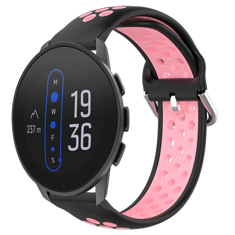 For Suunto 9 Peak 22mm Perforated Breathable Sports Silicone Watch Band