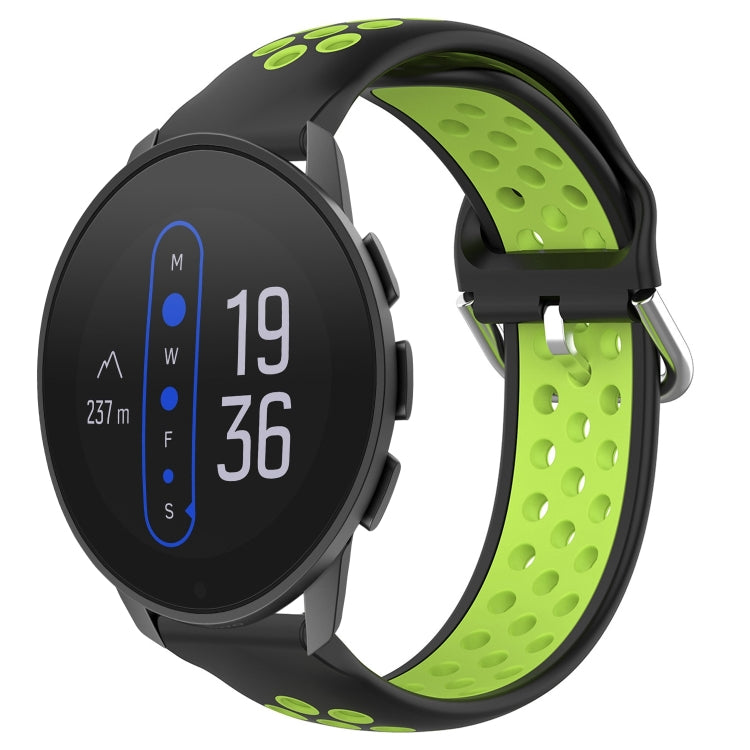 For Suunto 9 Peak 22mm Perforated Breathable Sports Silicone Watch Band