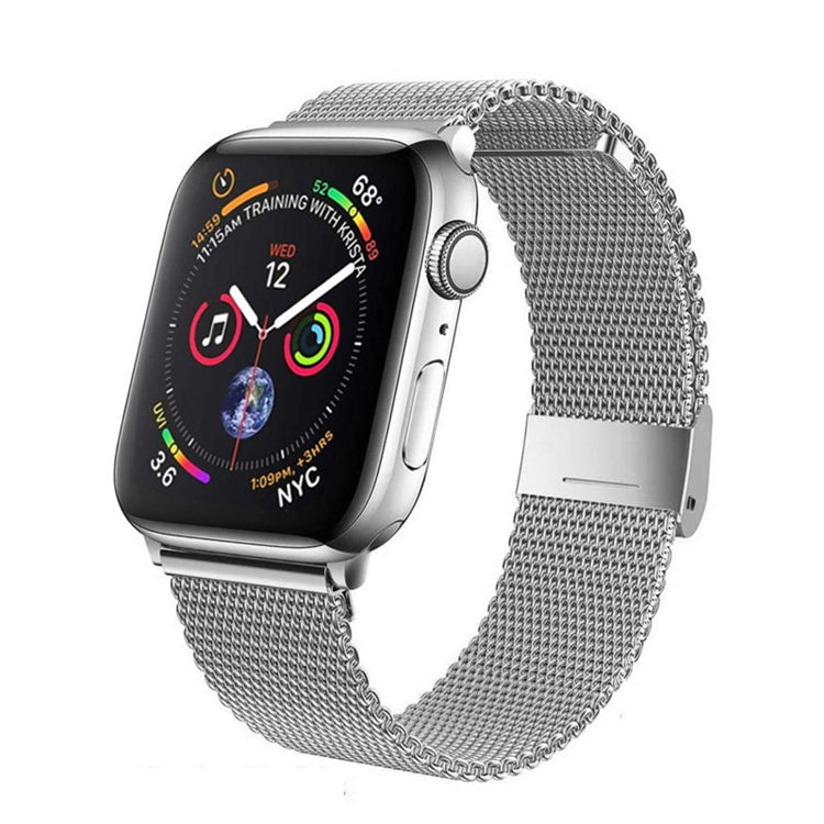 Milan Metal Steel Mesh Integrated Buckle Watch Band For Apple Watch Series 8&7 41mm