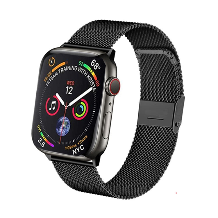 Milan Metal Steel Mesh Integrated Buckle Watch Band For Apple Watch Series 8&7 41mm