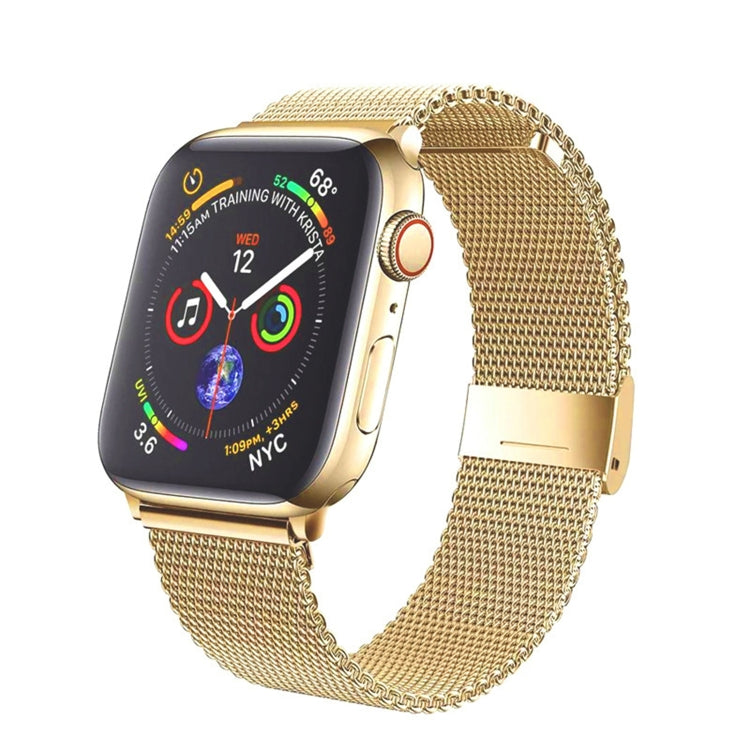 Milan Metal Steel Mesh Integrated Buckle Watch Band For Apple Watch Series 8&7 41mm